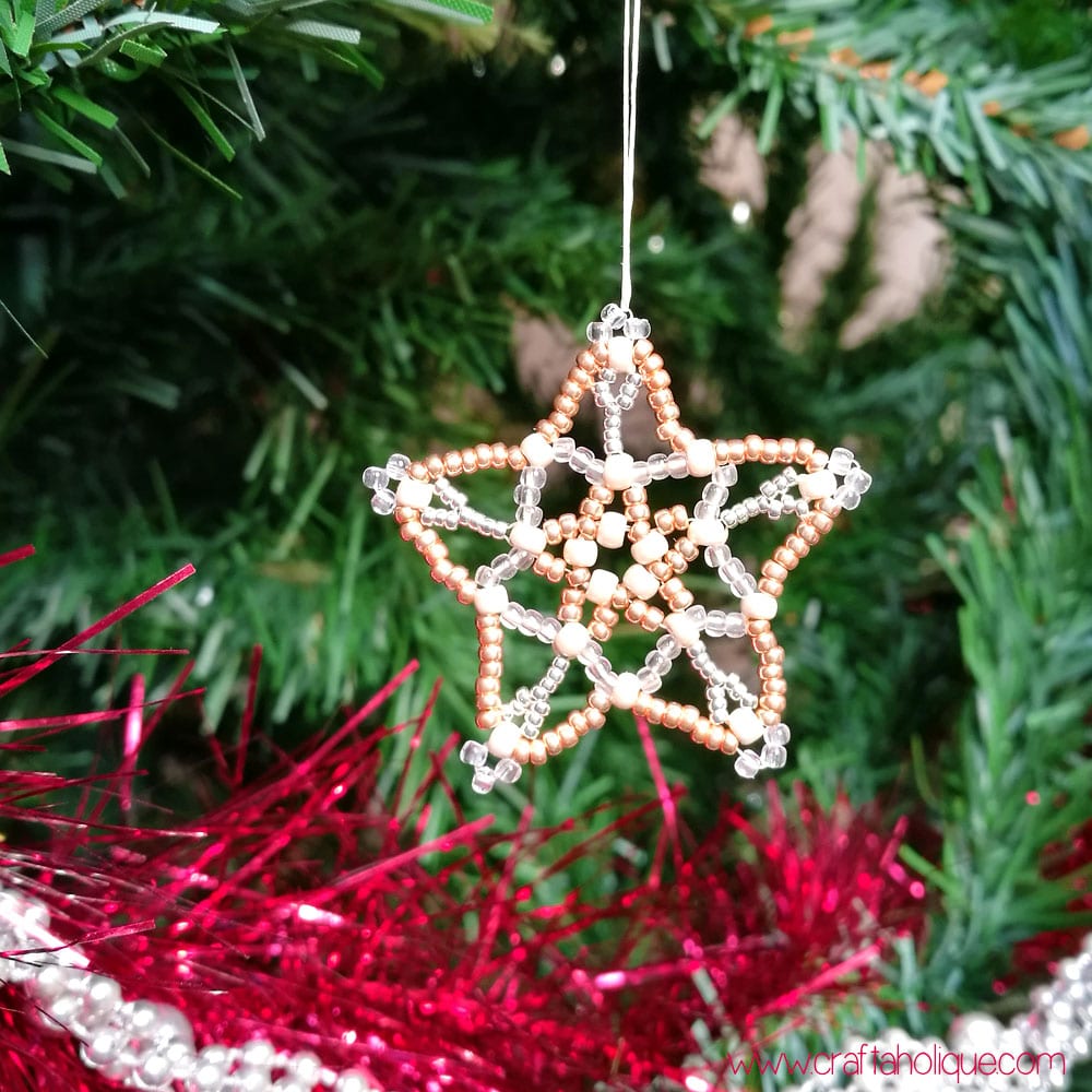 how to make a beaded star - beading projects by Carol Huber Cypher