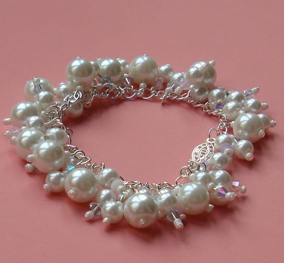 Making a beaded charm bracelet