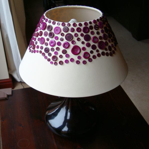 Make a lampshade – with buttons!