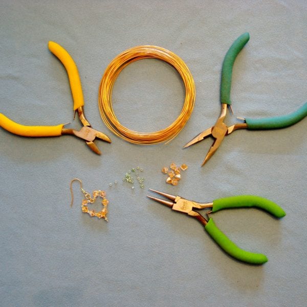 Make Wire Jewellery: Wire Heart Component for Earrings or Pendants