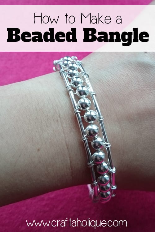 Wire wrapped beaded bangle - Jewellery Maker Review