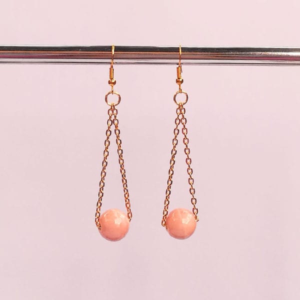 5 Minute Jewellery DIY Bead and Chain Earrings Craftaholique