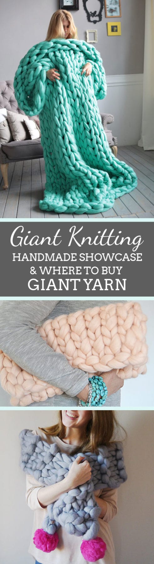 Giant Knitting - Amazing Knitted Creations & Where to Buy Giant Yarn