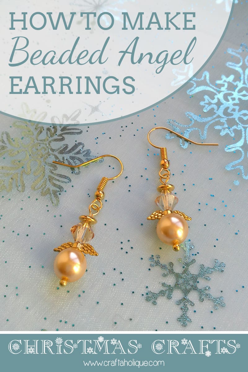 Christmas Earrings - How to Make Beaded Angel Earrings