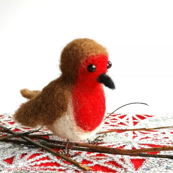 How to Make a Needle Felted Robin