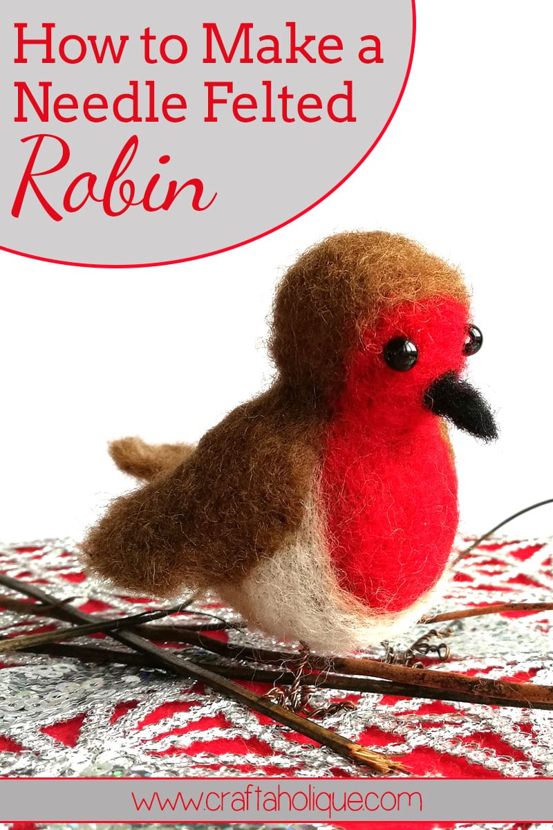 How to make a needle felted robin - introduction to needle felting