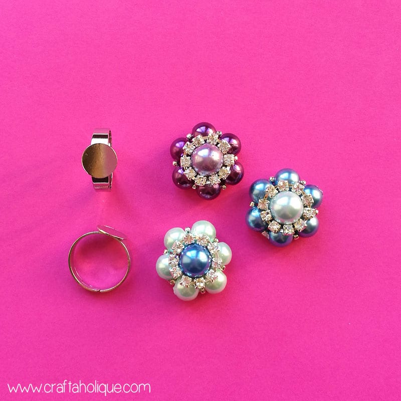 How to make a beaded flower ring