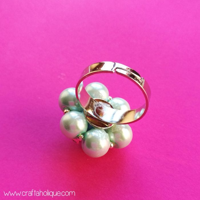 Tutorial How to Make a Beaded Flower Ring Craftaholique