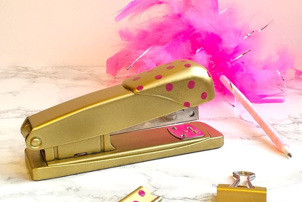 Office Stationery Makeover! How to Spray Paint a Stapler
