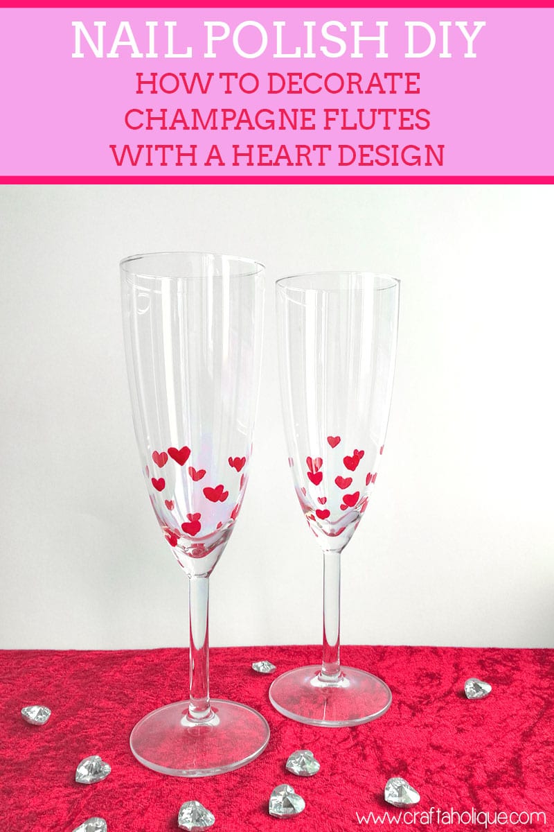 Valentines Day Crafts - Nail Polish DIY Heart Design Glasses