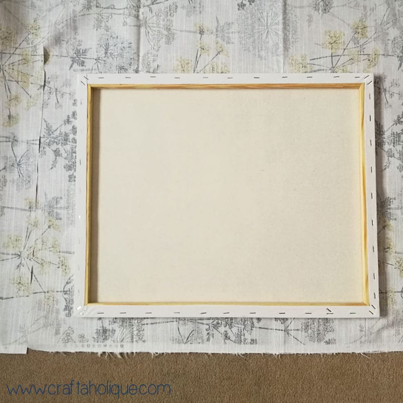 How to make a fabric picture on canvas - fabric wall art