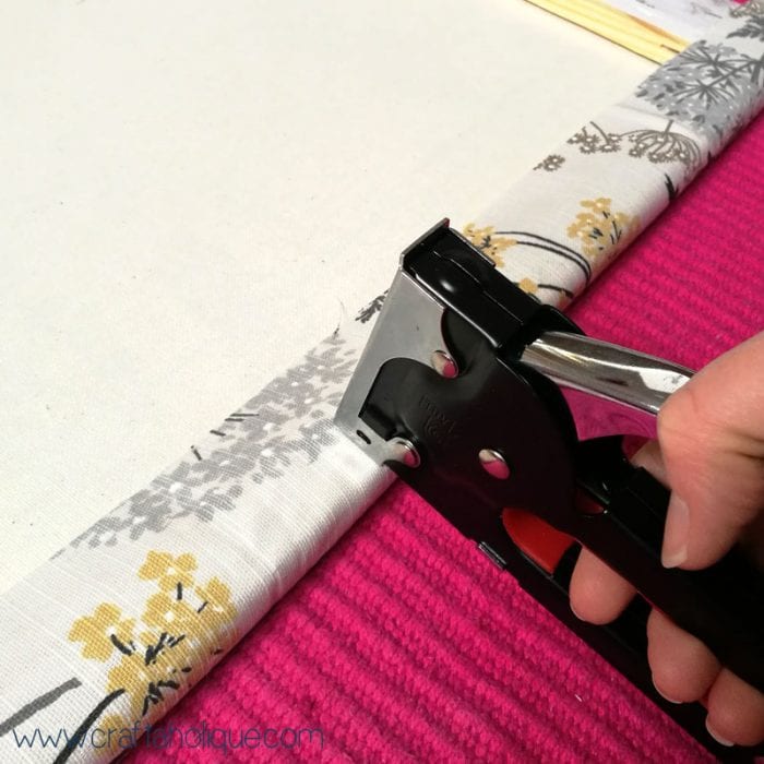 Fabric Wall Art: How to Make a Fabric Canvas - Craftaholique