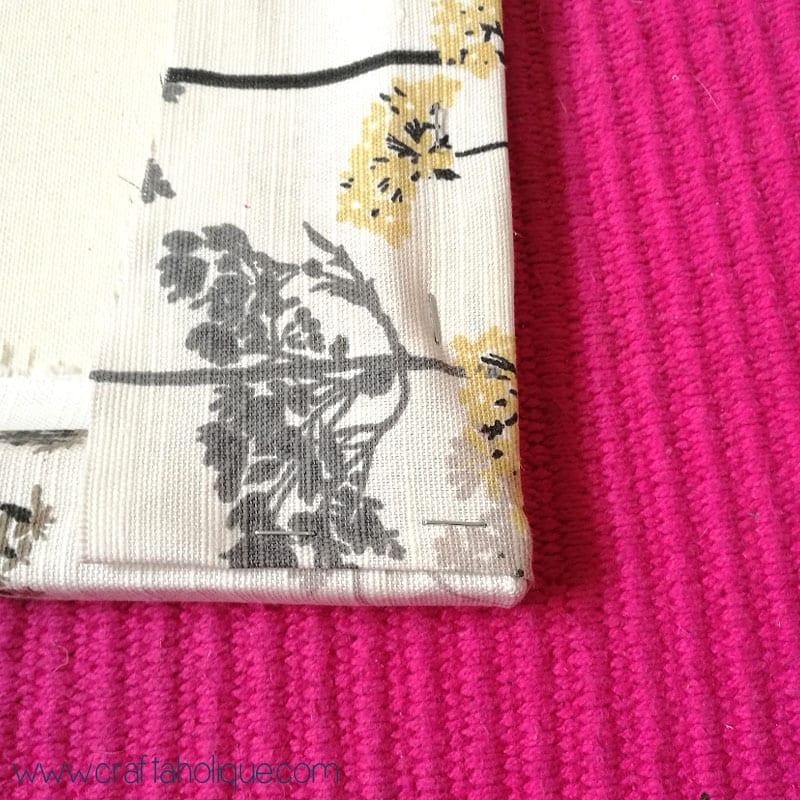 How to make a fabric picture on canvas - fabric wall art