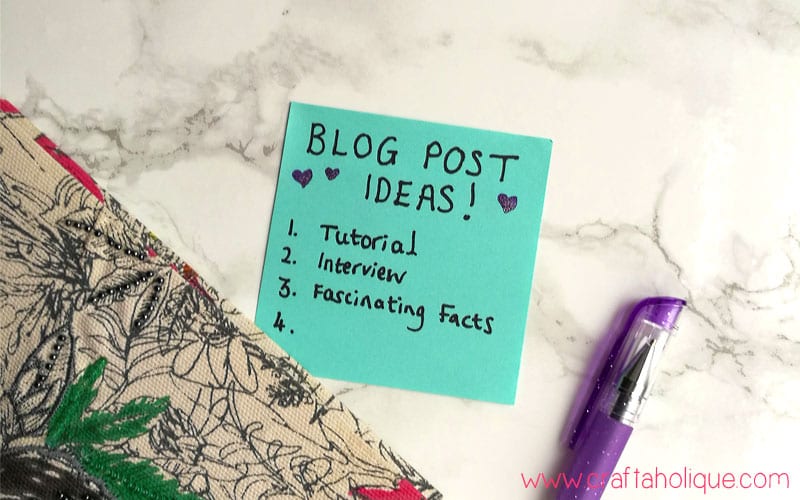 How to come up with blog post ideas - how to start a blog 
