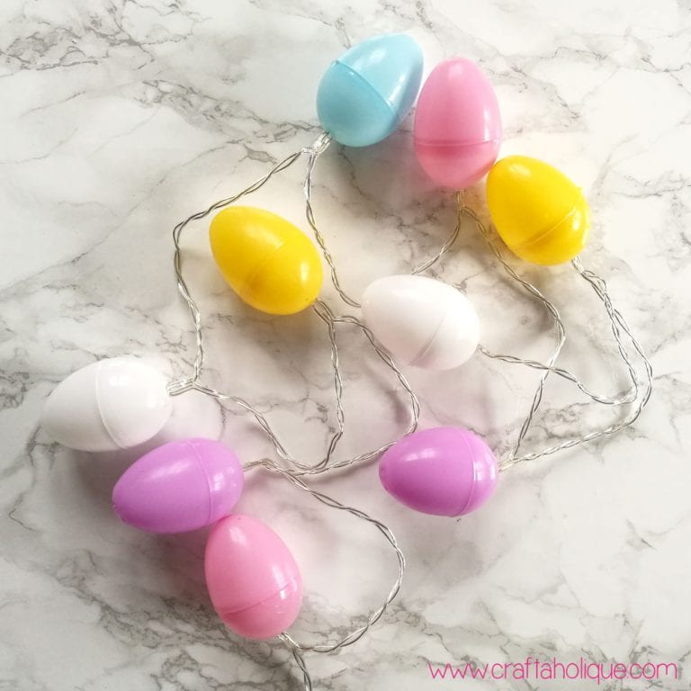 Easter Craft Project! How to Make Easter Egg Fairy Lights Craftaholique