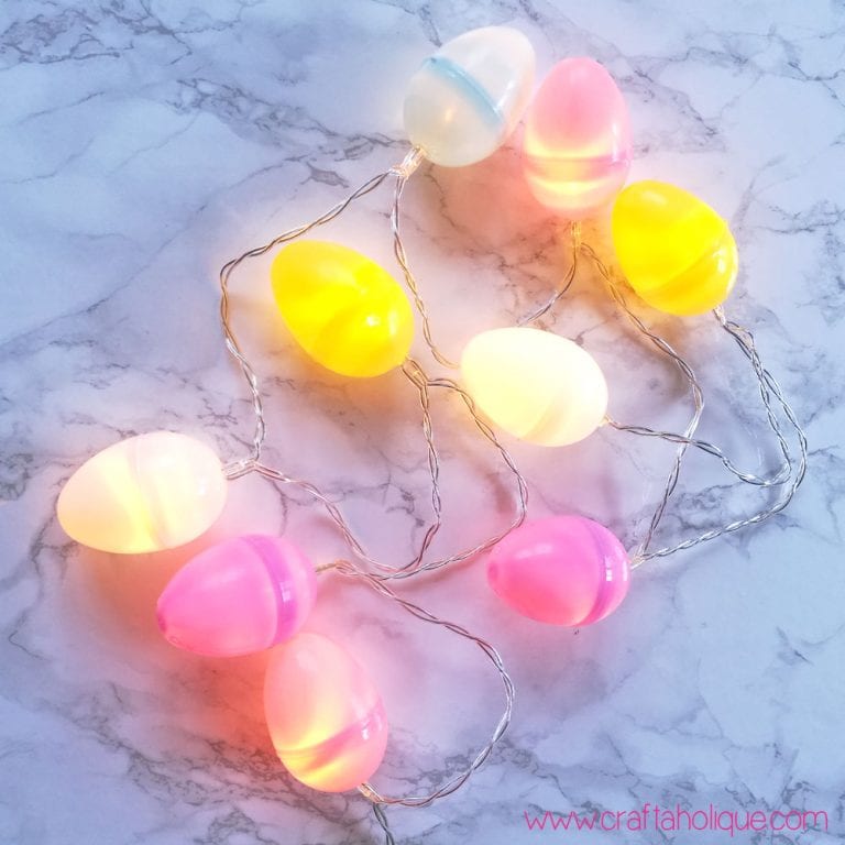 Easter Craft Project! How to Make Easter Egg Fairy Lights Craftaholique