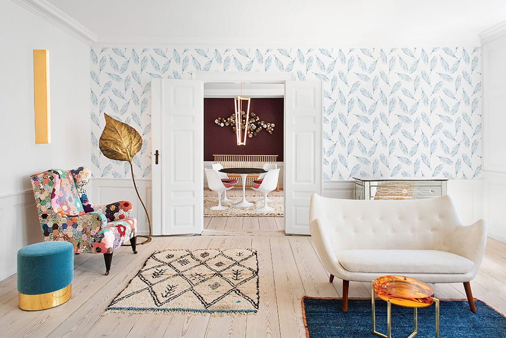 Feather Temporary Wallpaper from Boho Walls