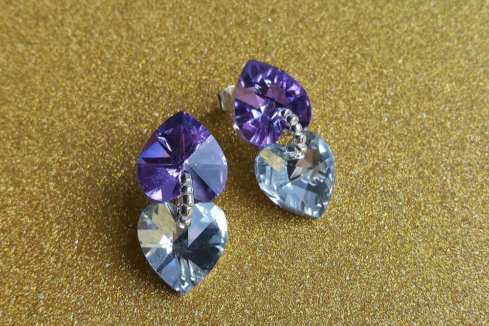 10 minute jewellery DIY: Glam Double Heart Earrings Project