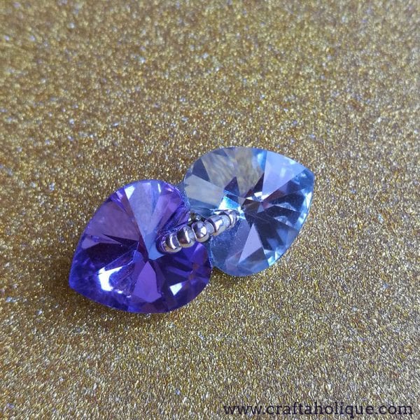 Jewellery DIY: Crystal Heart Glam Earrings Tutorial! - Craftaholique