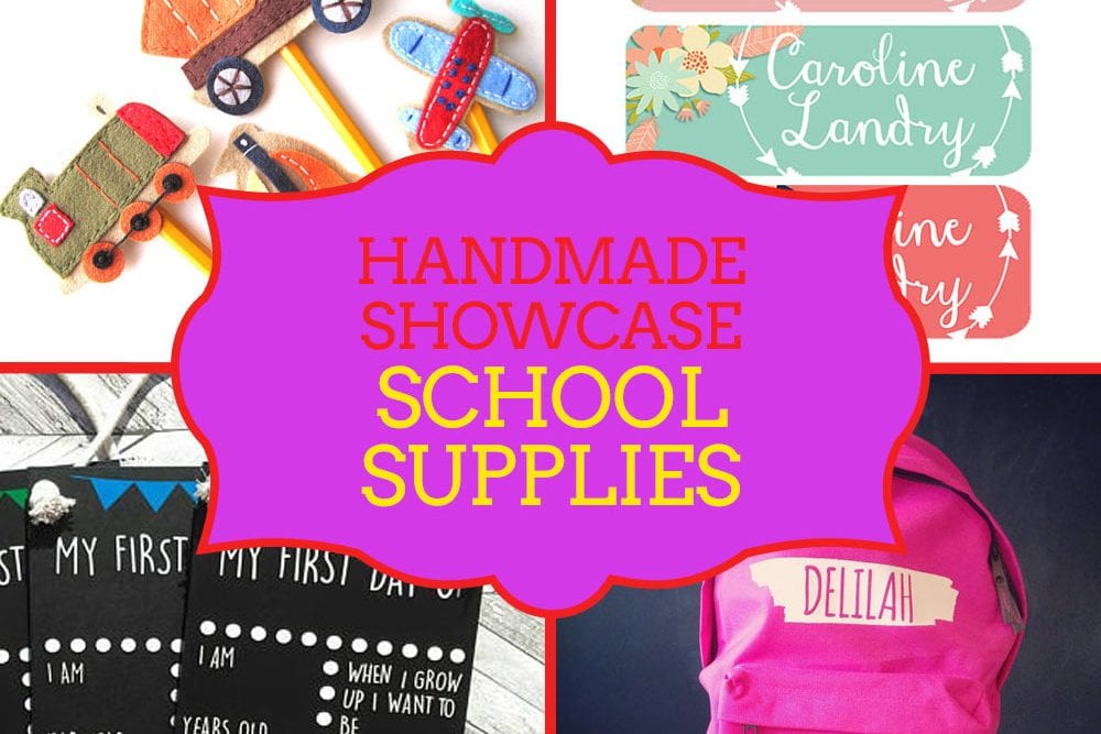 Unique back to school supplies - handmade showcase from Craftaholique