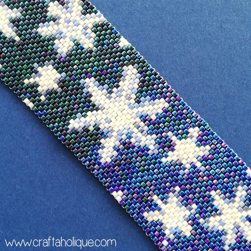 Snowflakes Peyote Stitch Beading Pattern Christmas Winter
