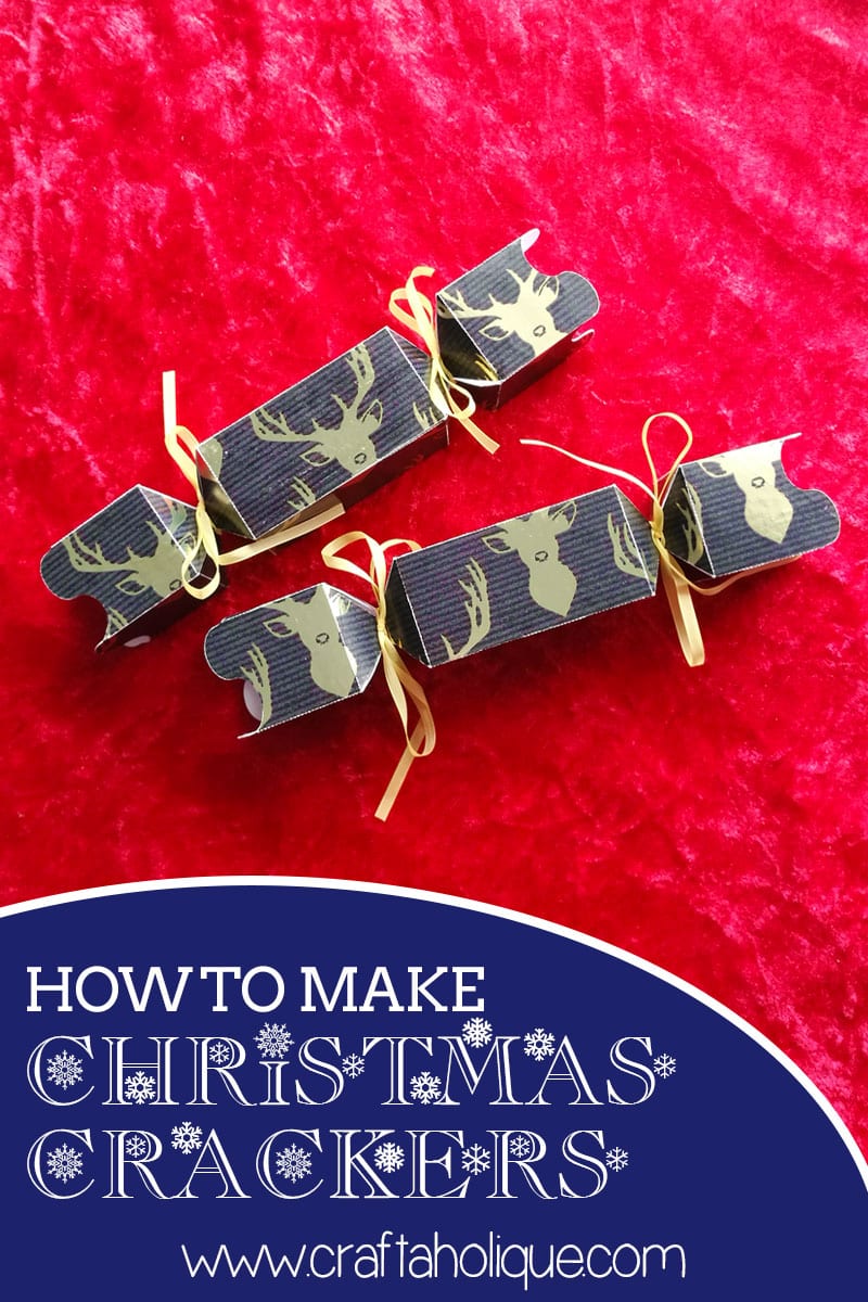 How to make christmas crackers - paper craft tutorial with Silhouette Cameo