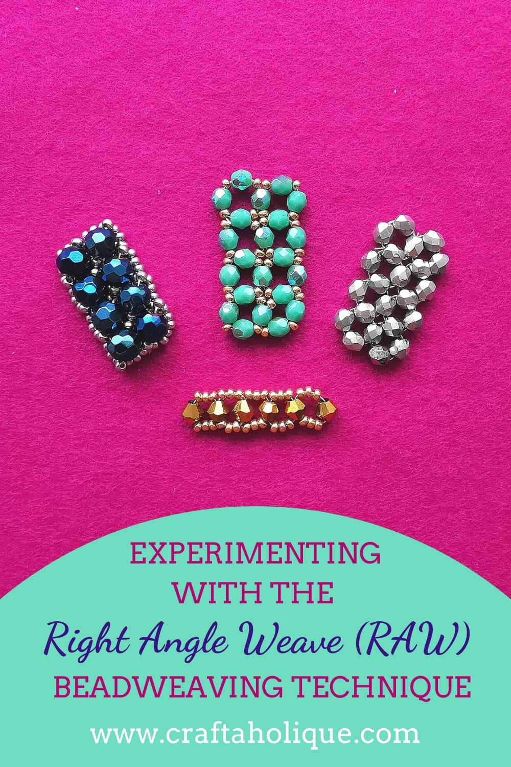 Right angle weave is a great beadweaving stitch to add to your repertoire, if you're a beader. You can create many different styles of jewellery and beading projects with it. Check out this post for examples of different designs.